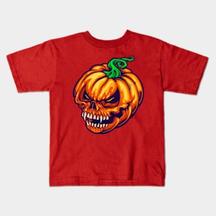 skull pumpkin Kids T-Shirt